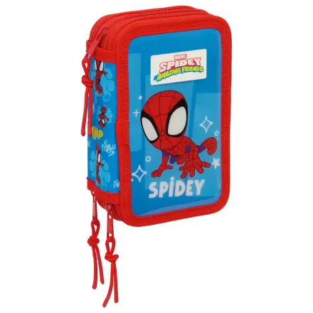 Marvel Spidey triple pencil case 37pcs product photo
