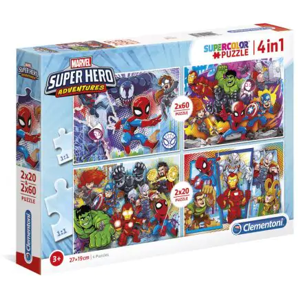 Marvel Super Hero puzzle 2x20pcs 2x60pcs product photo