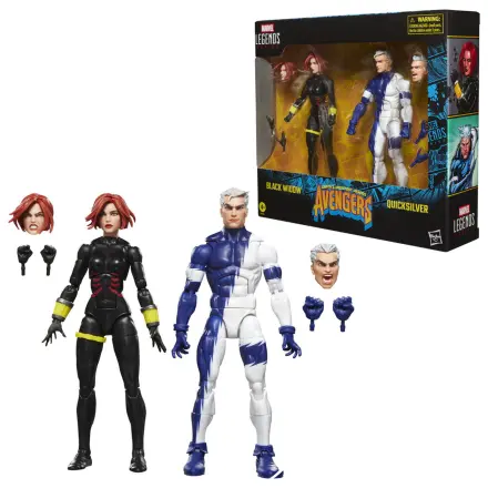 Marvel The Avengers Black Widow and Quicksilver set of 2 figures 15cm product photo