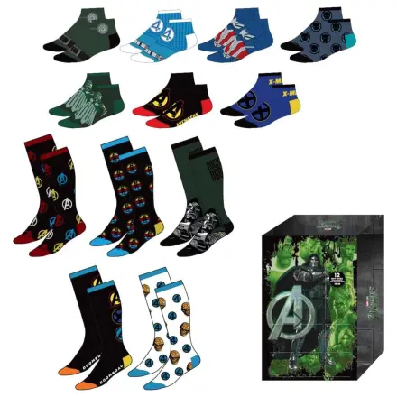 Marvel The Avengers adult 12 socks set product photo