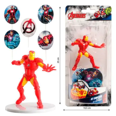 Marvel Iron Man cake decoration kit skewers product photo