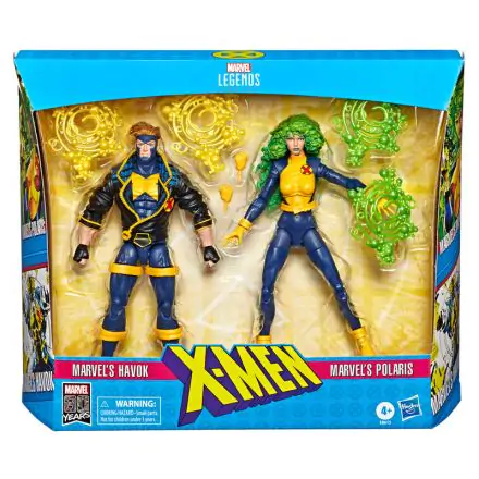 Marvel X-Men Havok & Polaris set 2 figures 15cm product photo