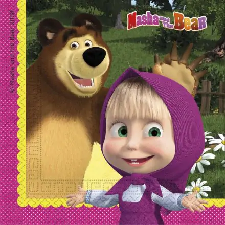 Masha and the Bear Napkins 20 pcs product photo