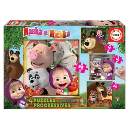 Masha and the Bear puzzle 12-16-20-25pcs product photo