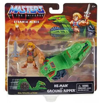 Masters of the Universe Origins Eternia Minis He-Man and Ground Ripper figure product photo