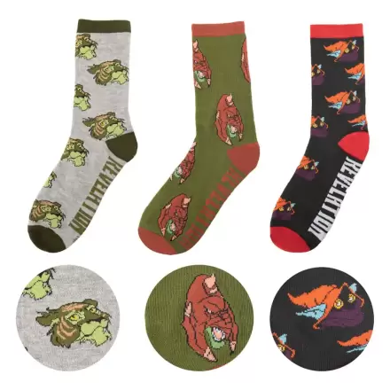 Masters of the Universe - Revelation: Cringer & Battle Cat & Orko Socks Set of 3 termékfotója