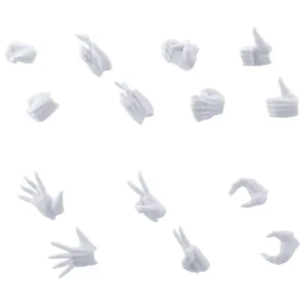 Megalomaria Unlimited Universe Model Kit Accessory Set Ex Hand Unit Female Type A WHITE Ver. product photo