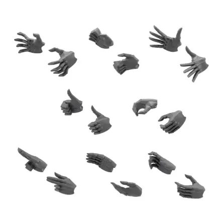 Megalomaria Unlimited Universe Model Kit Accessory Set Ex Hand Unit Male Type A product photo