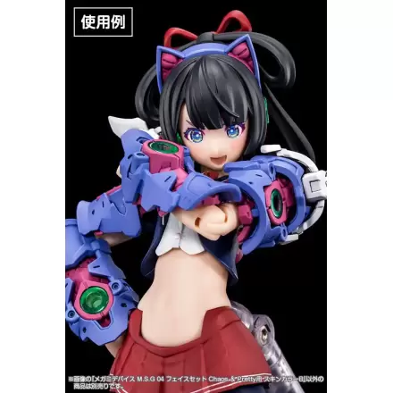Megami Device M.S.G 04 Action Figure Accessory Set Face Chaos & Pretty Skin Color B product photo
