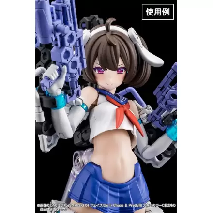 Megami Device M.S.G 04 Action Figure Accessory Set Face Chaos & Pretty Skin Color C product photo
