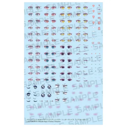 Megami Device M.S.G. Plastic Model Kit 1/1 Desire Maiden Raider Sugar Glaze Eye Decal Set 14 cm product photo