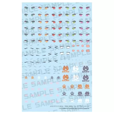 Megami Device M.S.G. Plastic Model Kit 1/1 Puni Mofu Lang Eye Decal Set termékfotója