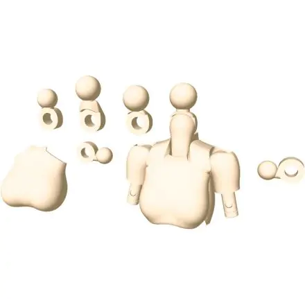 Megami Device M.S.G. Model Kit Accesoory Set 01 Tops Set Skin Color A 2 cm product photo