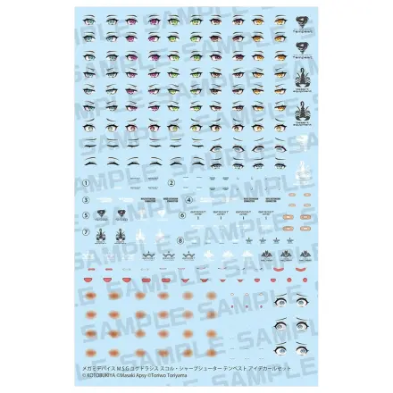 Megami Device M.S.G. Plastic Model Kit 1/1 Yggdrasis Skoll Sharpshooter Tempest Eye Decal Set product photo
