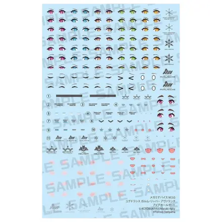 Megami Device M.S.G. Plastic Model Kit Yggdrasis Garm Ripper Avalanche Eye Decal Set product photo