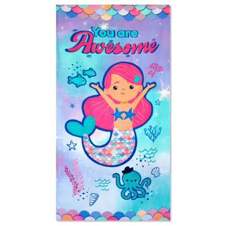 Mermaid You Are Awesome microfibre beach towel product photo