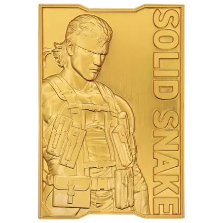 Metal Gear Solid 2 Ingot Snake 24k Gold Plated Limited Edition  product photo