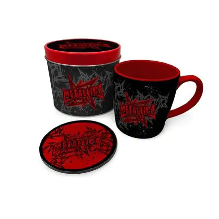 Metallica Mug with Coaster Stars And Wings product photo