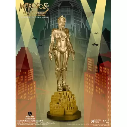 Metropolis Statue 1/4 Maschinenmensch Metallic Gold 40 cm termékfotója