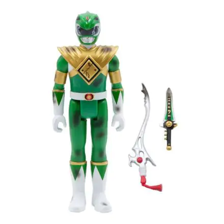 Mighty Morphin Power Rangers ReAction Action Figure Green Ranger (Battle Damaged) 10 cm product photo