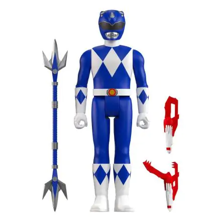 Mighty Morphin Power Rangers ReAction Action Figure Wave 3 Blue Ranger 10 cm product photo