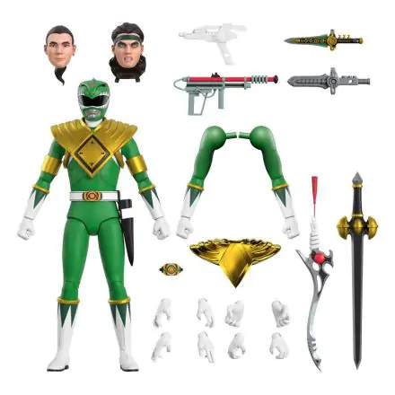 Mighty Morphin Power Rangers Ultimates Action Figure Green Ranger 18 cm termékfotója