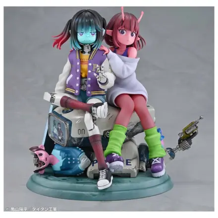 Milky Subway The Galactic Limited Express PVC Figures 2-Pack Chiharu & Makina 18 cm product photo