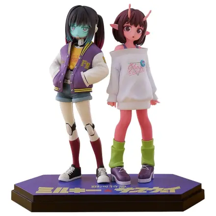 Milky Subway The Galactic Limited Express Pop Up Parade PVC Figure Chiharu & Makina 15 cm product photo