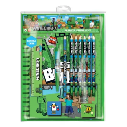 Minecraft 12-Piece Stationery Set A4 Bumper product photo