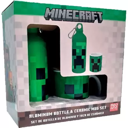 Minecraft aluminium bottle + mug set 500ml termékfotója