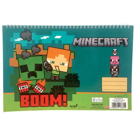Minecraft Boom A/4 Spiral Sketchbook, 30 sheets product photo