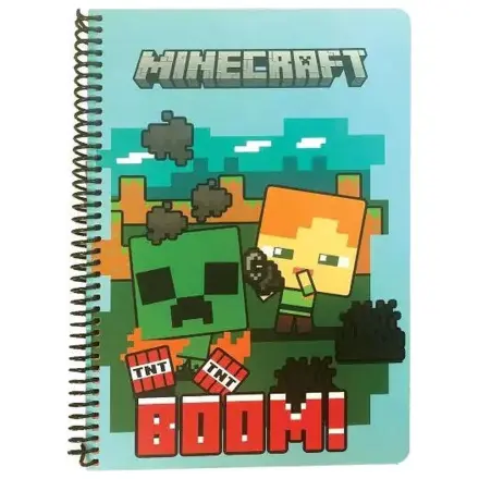 Minecraft Boom B/5 Ruled Spiral Notebook, 70 Sheets product photo