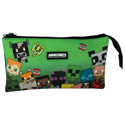 Minecraft Characters triple pencil case product photo