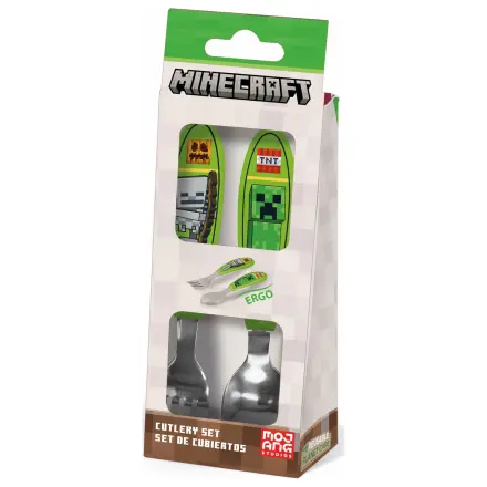 Minecraft Core Metal Ergo Cutlery Set - 2 Piece product photo