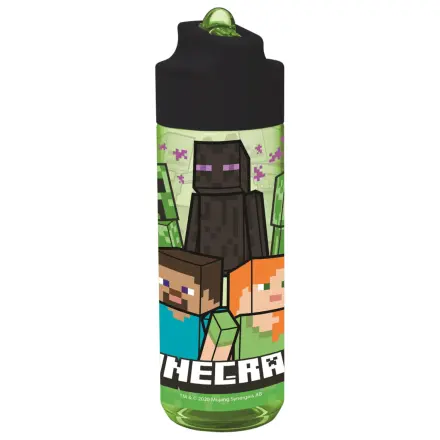 Minecraft Creeper Hydro tritan plastic bottle with straw 540 ml product photo