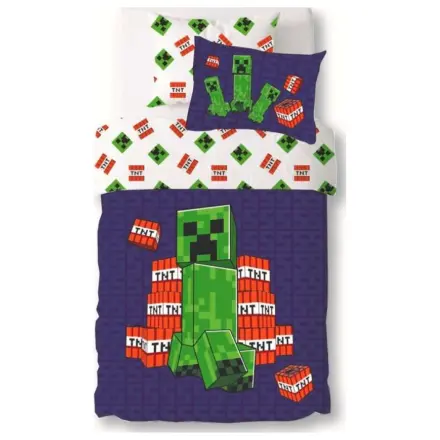 Minecraft Creeper TNT Duvet Cover product photo