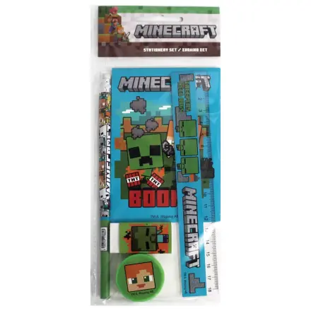 Minecraft Creepers Need Hugs Stationery Set - 5 Pieces product photo