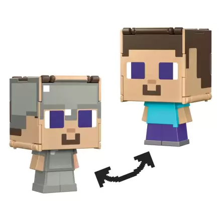Minecraft Flippin Action Figure Steve & Steve in Iron Armor product photo