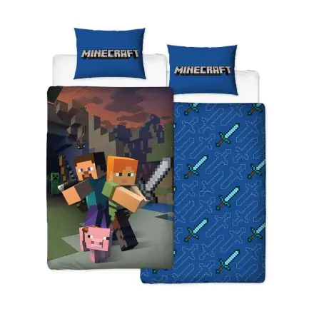 Minecraft Duvet Set Reversible Good Guys 135 x 200 cm / 48 x 74 cm product photo