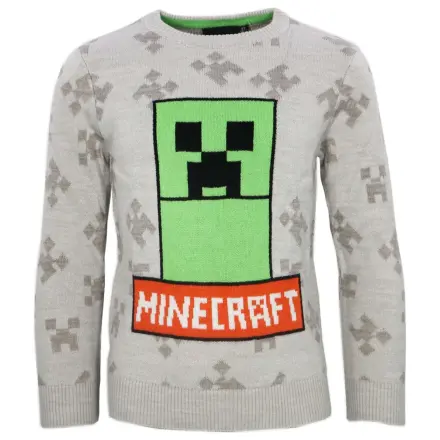 Minecraft Grey Kids' Knitted Sweater  product photo