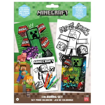 Minecraft Having a Blast coloring set with stickers product photo