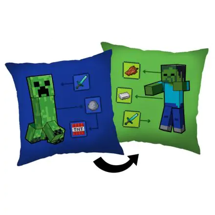 Minecraft How to Creeper cushion, decorative pillow 40*40 cm product photo