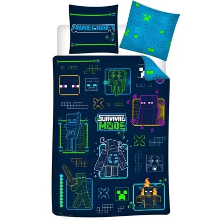Minecraft microfibre duvet cover bed 90cm product photo