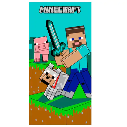 Minecraft microfibre beach towel product photo