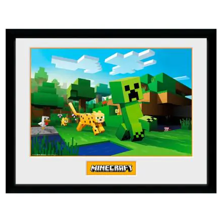 Minecraft Ocelot Chase Framed Photo product photo