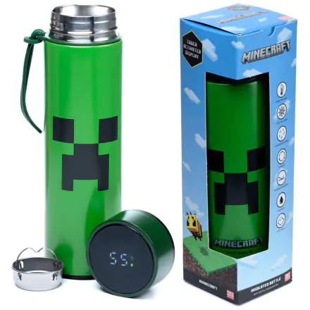 Minecraft thermos stainless steel bottle with thermometer 450ml termékfotója