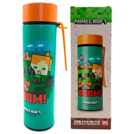 Minecraft thermos stainless steel bottle thermometer 450ml product photo