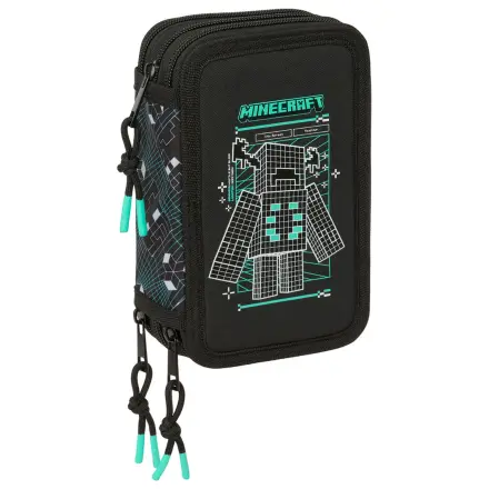 Minecraft Screen triple pencil case 37pcs product photo