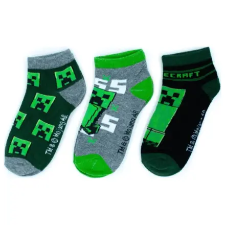 Minecraft Sneaky Blocks Kids' Secret Socks 31/34 product photo