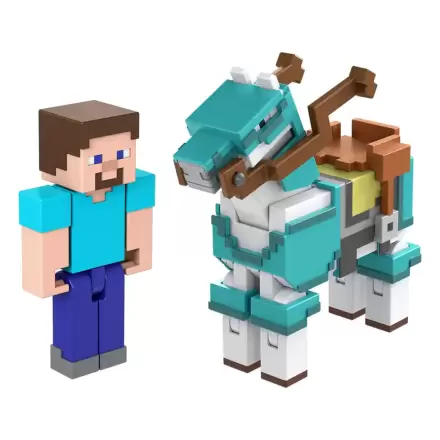 Minecraft Action Figure 2-Pack Steve & Armored Horse 8 cm termékfotója